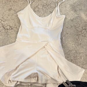 Tennis Skort White with Spaghetti Straps-Joy Lab